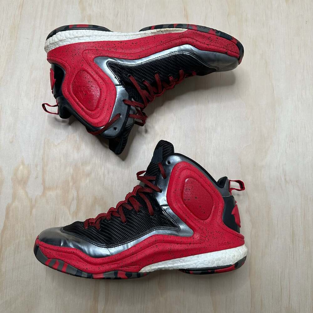 Adidas D Rose 5 Boost Basketball Shoes Red Black Metallic C76801